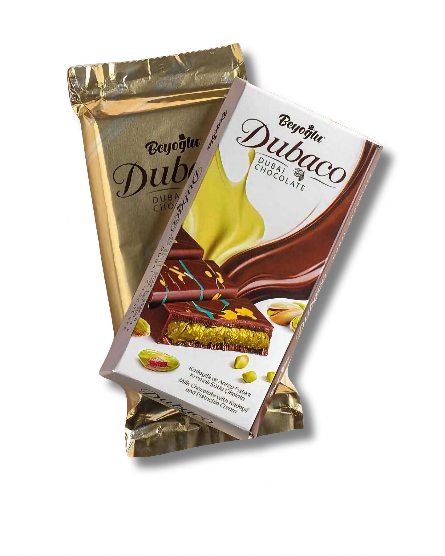 BEYOGLU DUBAI CHOCOLATE | Dubajska czekolada z pistacjowym kremem 95g