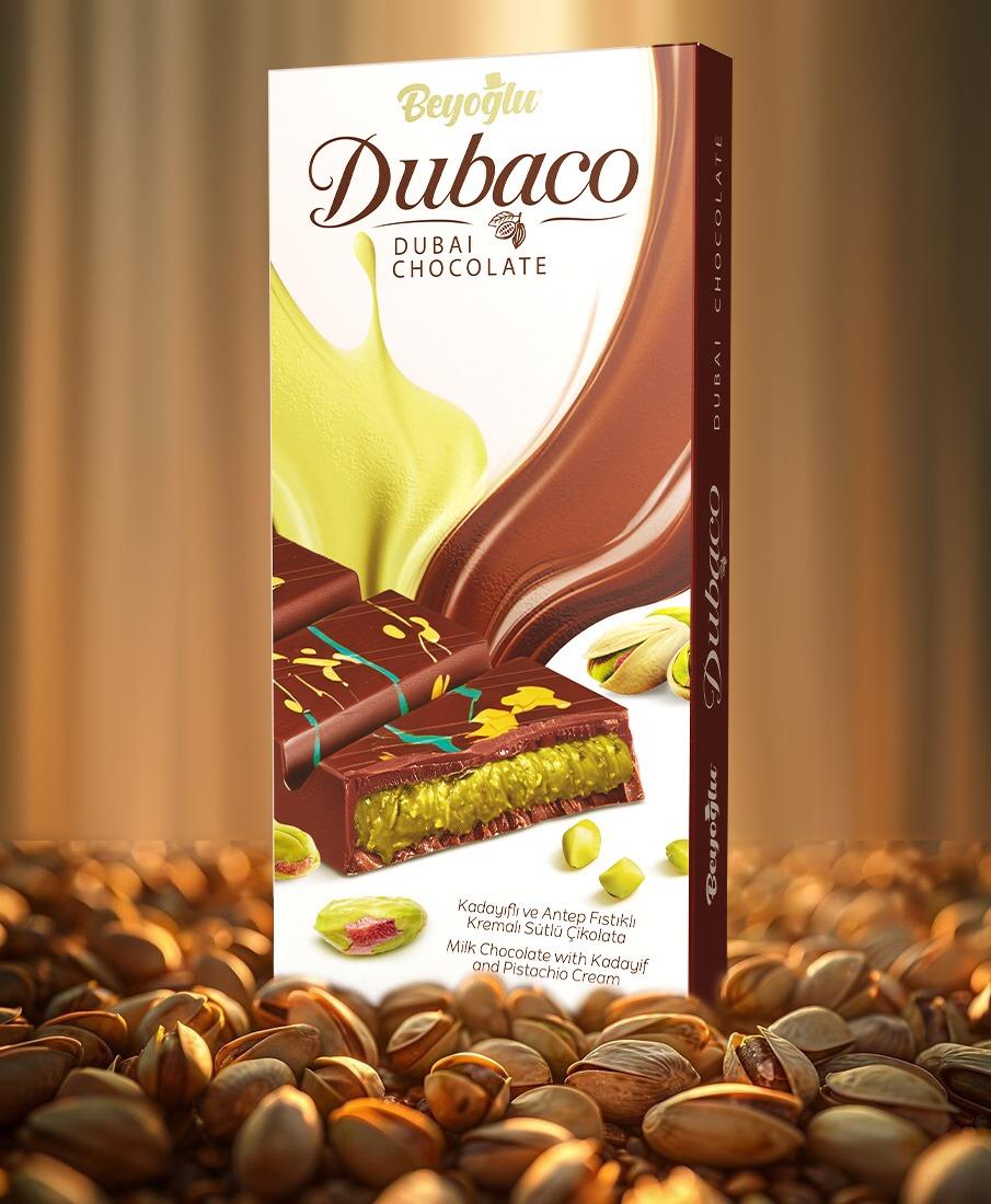 BEYOGLU DUBAI CHOCOLATE | Dubajska czekolada z pistacjowym kremem 95g