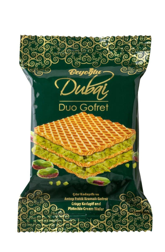 BEYOGLU DUBAI DUO GOFRET | Chrupiący wafelek z pistacjowym nadzieniem 36 g