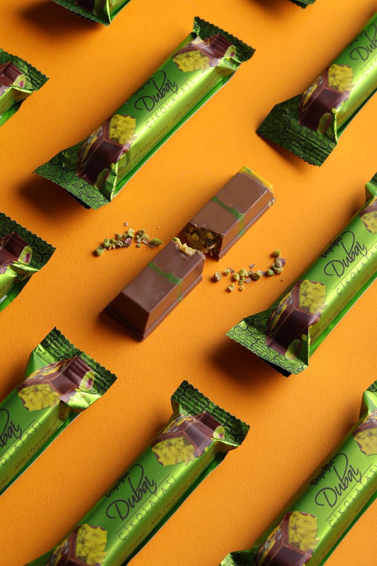 BEYOGLU DUBAI CHOCOLATE | Baton z nadzieniem pistacjowym – Dubajska Czekolada