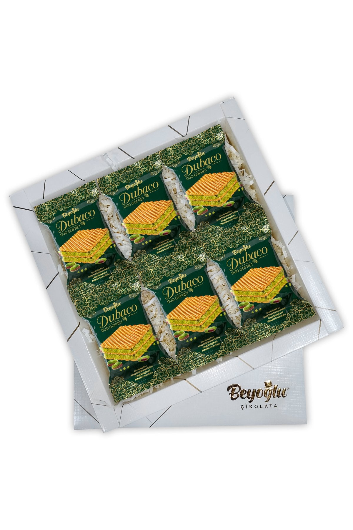 BEYOGLU DUBAI DUO GOFRET | Chrupiący wafelek z pistacjowym nadzieniem 36 g